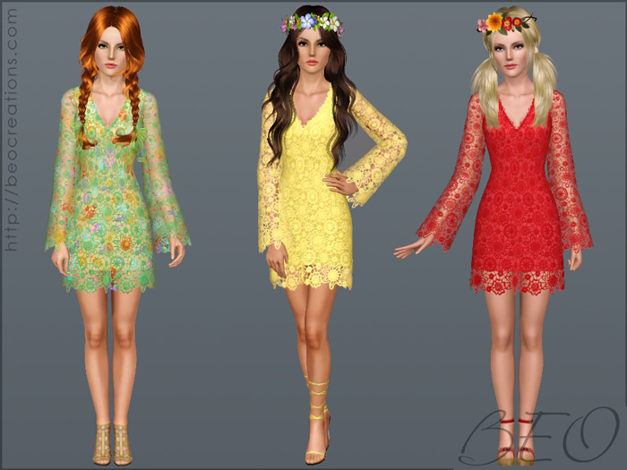Wedding dress 29 for Sims 3 by BEO (2)